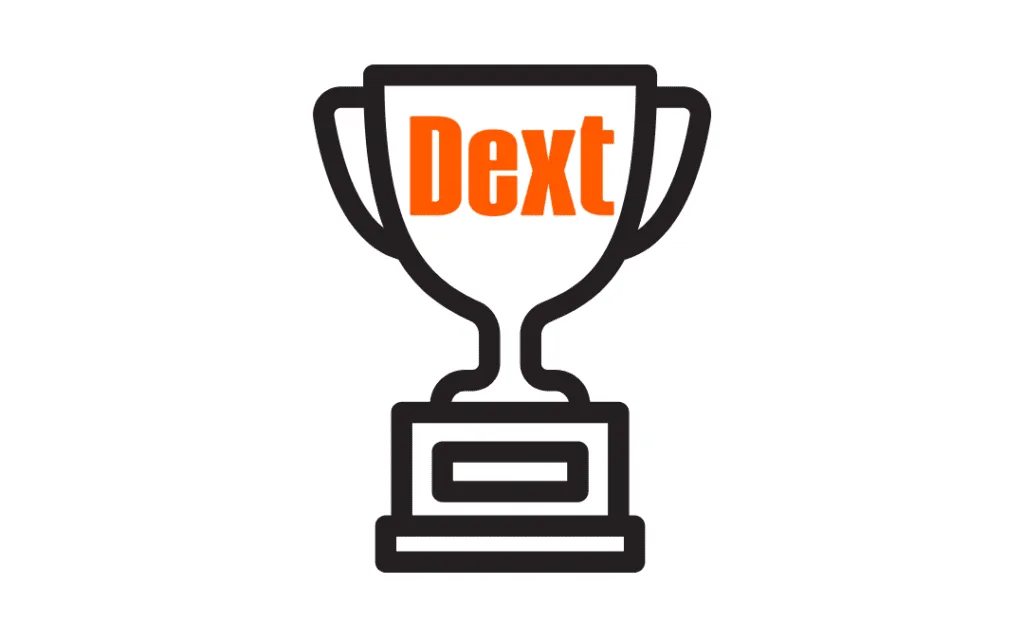 Trophy with Dext Logo