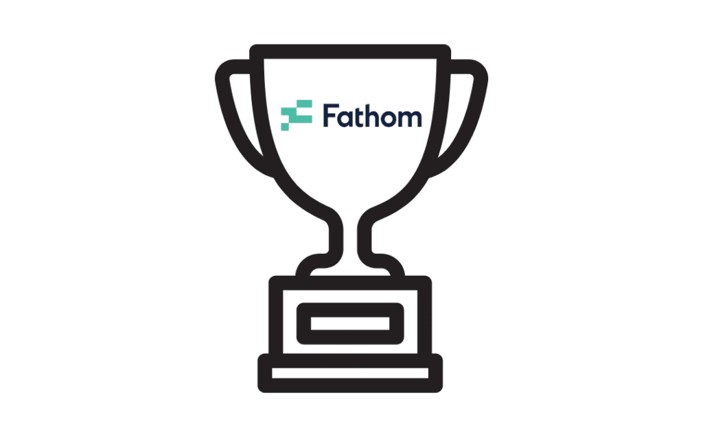 Trophy with Fathom Logo