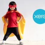 A kid dressed as a super hearing after using our xero accounting system tips